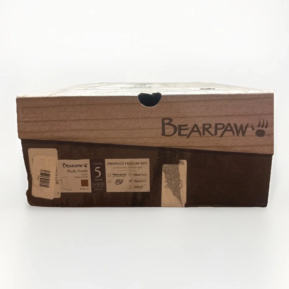 Bearpaw Phylly Youth Hickory II‎ Suede Boots Size 5
